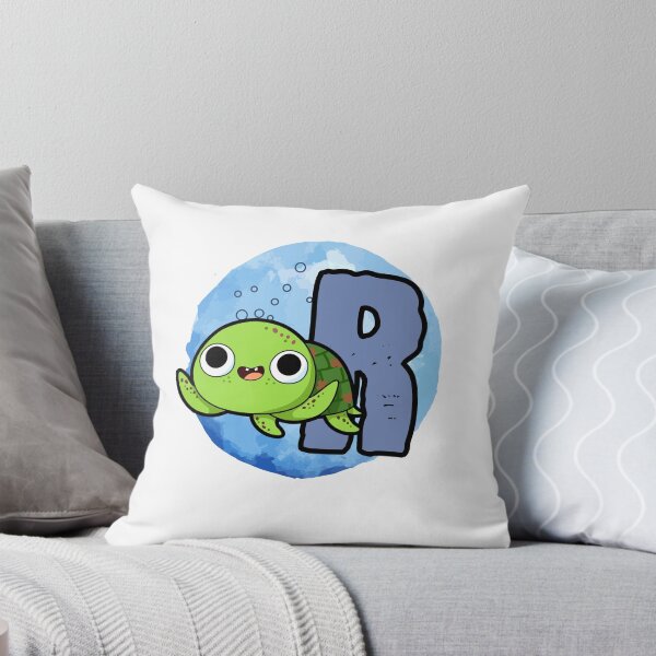 Item preview, Monogram R Turtley Awesome designed and sold by kidsmonogram2.