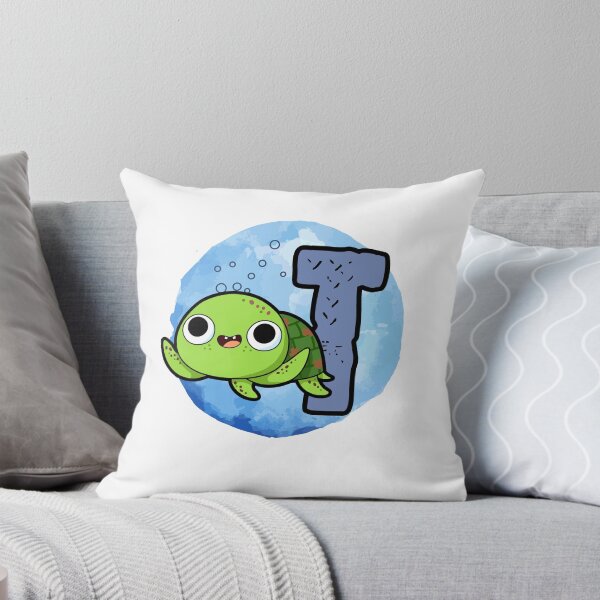 Item preview, Monogram T Turtley Awesome designed and sold by kidsmonogram2.