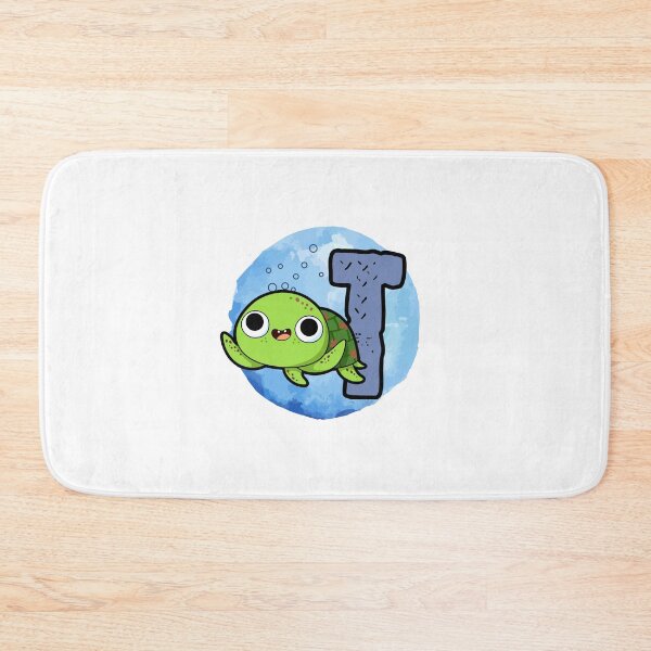Item preview, Monogram T Turtley Awesome designed and sold by kidsmonogram2.