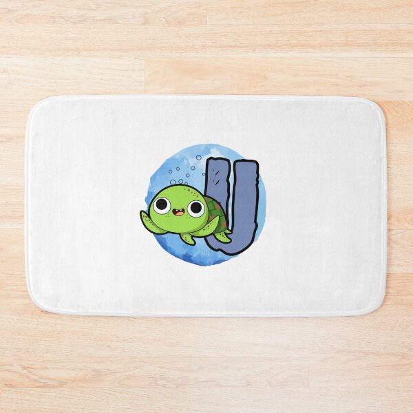 Item preview, Monogram U Turtley Awesome designed and sold by kidsmonogram2.