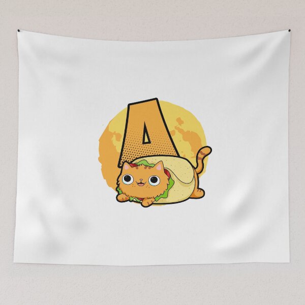 Item preview, Monogram A Purrito designed and sold by kidsmonogram2.