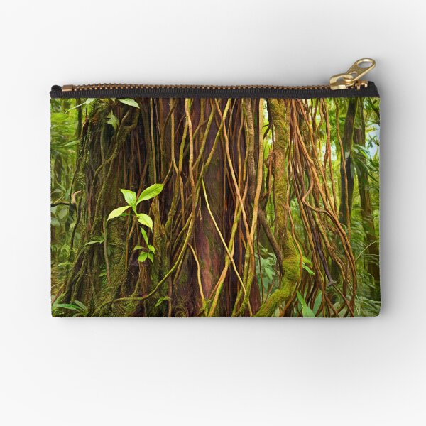 Forest Series: Big and beautiful - Costa Rican Rainforest Zipper Pouch