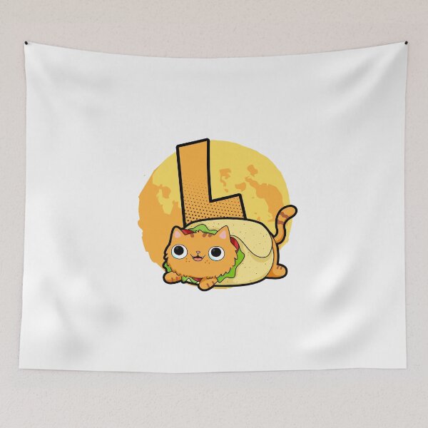 Item preview, Monogram L Purrito designed and sold by kidsmonogram2.