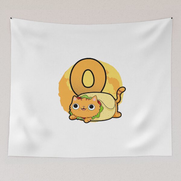 Item preview, Monogram O Purrito designed and sold by kidsmonogram2.