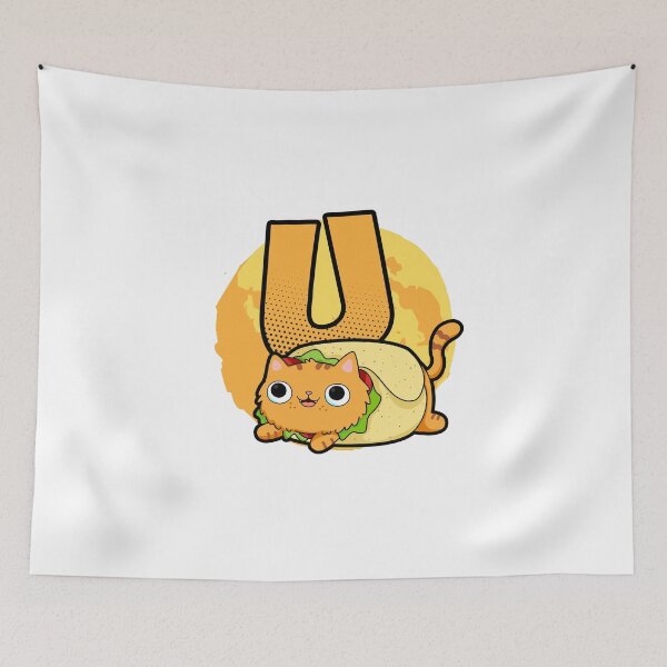 Item preview, Monogram U Purrito designed and sold by kidsmonogram2.