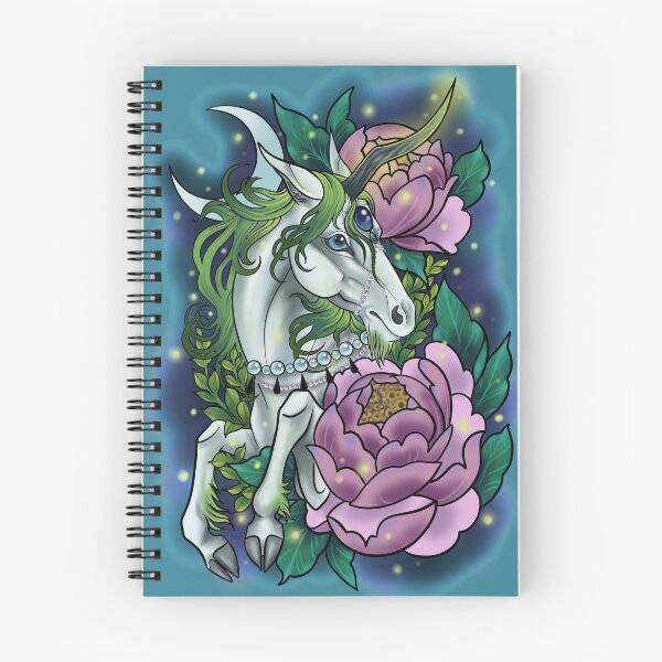 Item preview, Wild Dreamrunner Unicorn with flowers and moon + background designed and sold by katmewkitty.