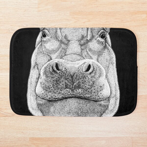 Item preview, HIPPOPOTAMUS HIPPO DRAWING designed and sold by ReignGFX.