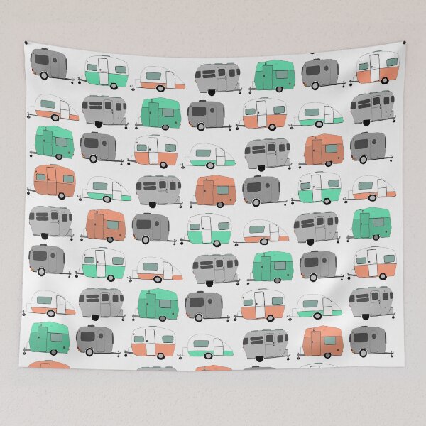Item preview, Vintage Caravan Pattern designed and sold by marie scowen.