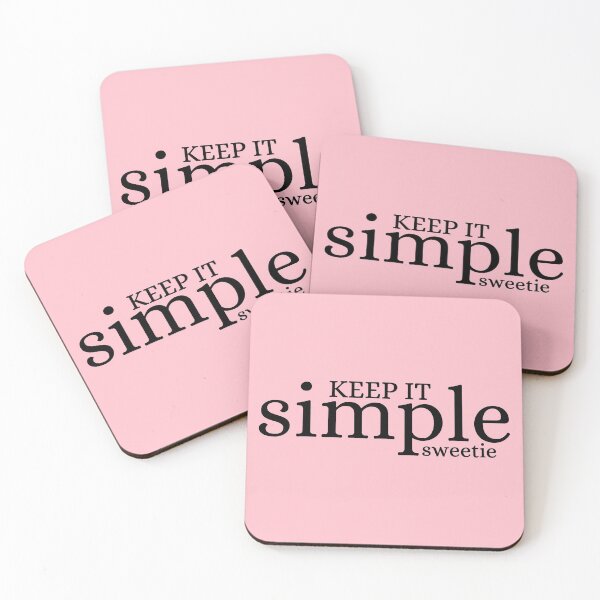Item preview, KISS - Keep It Simple Sweetie - Pink designed and sold by 4wordsmovement.