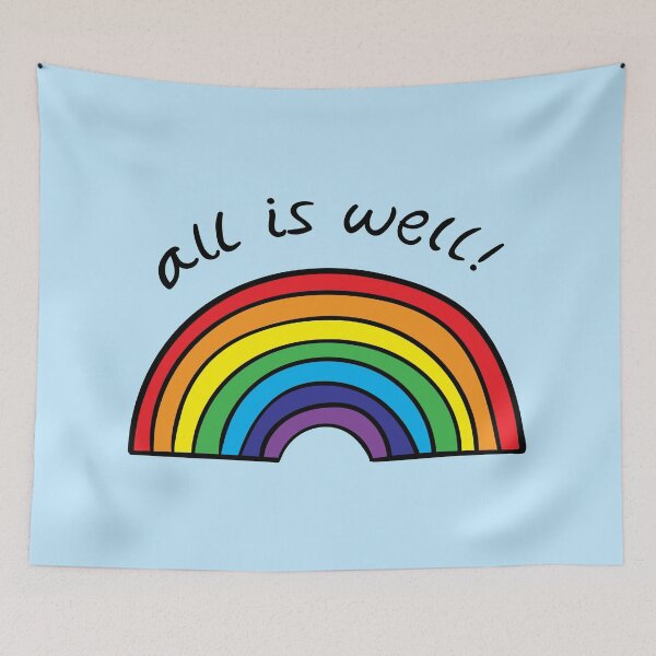 Item preview, All Is Well Rainbow designed and sold by cheekimori.