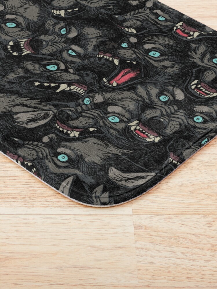 Alternate view of Wolf Pack Pattern Bath Mat