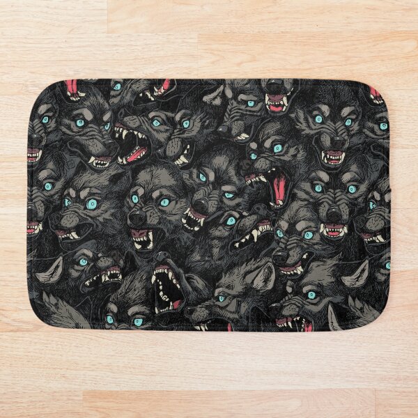 Wolf Pack Pattern Bath Mat