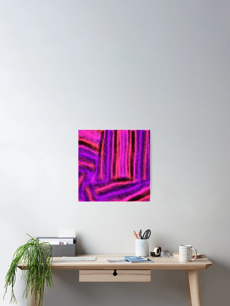 Thumbnail 2 of 3, Poster, Fuzzy Logic Abstract Pattern designed and sold by Ladydi.
