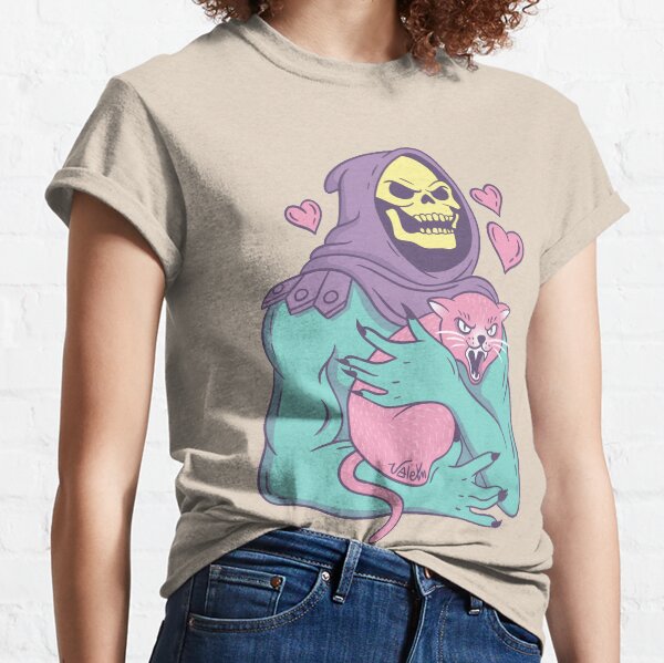 Chat squelette T-shirt classique