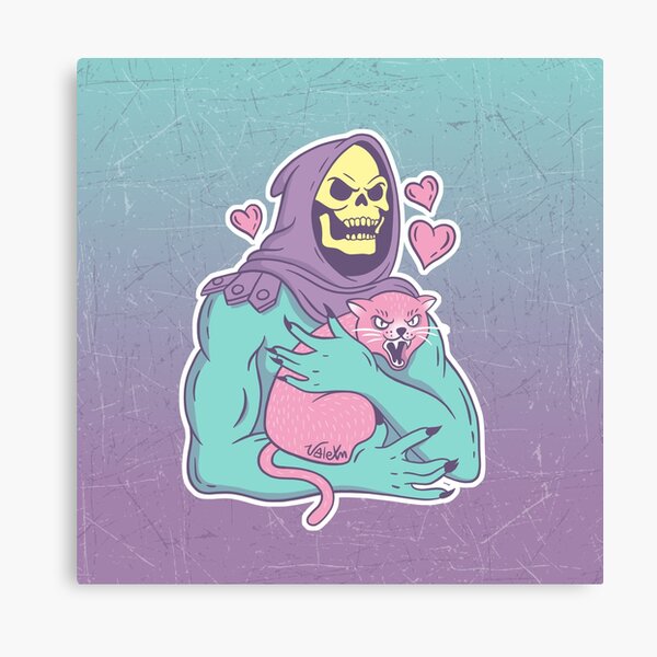 Skeletors Katze Leinwanddruck