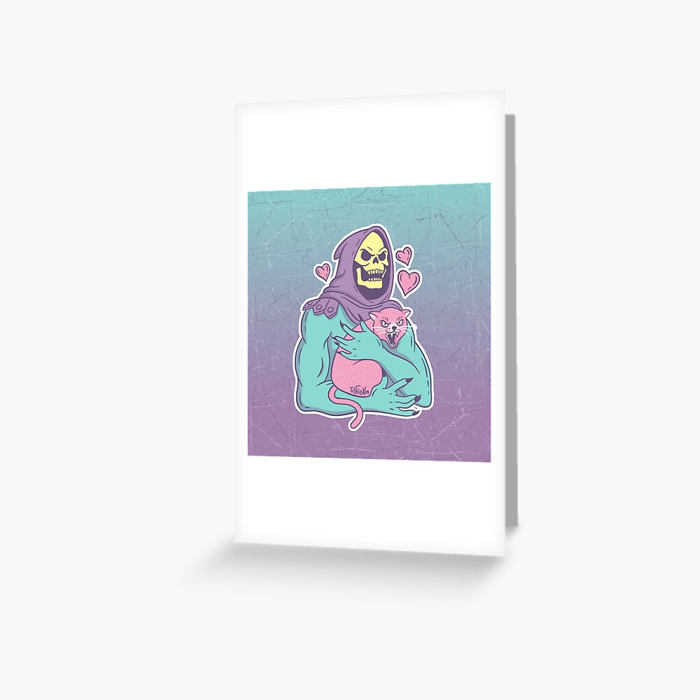 Skeletor's Cat Greeting Card