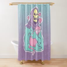 Skeletor's Cat Shower Curtain