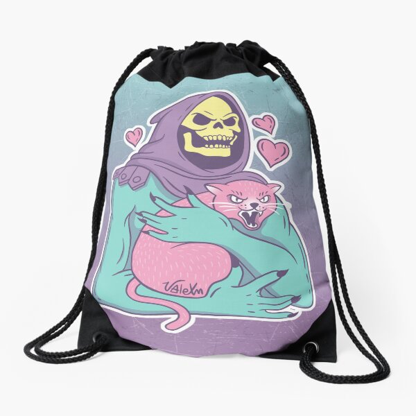 Skeletor's Cat Drawstring Bag