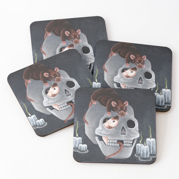 Item preview, Rats and Human Skull designed and sold by WolfySilver.