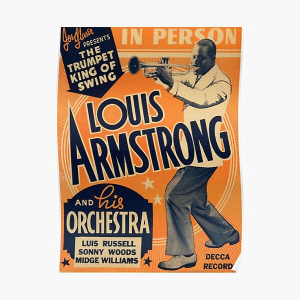 Louis Armstrong Vintage Poster