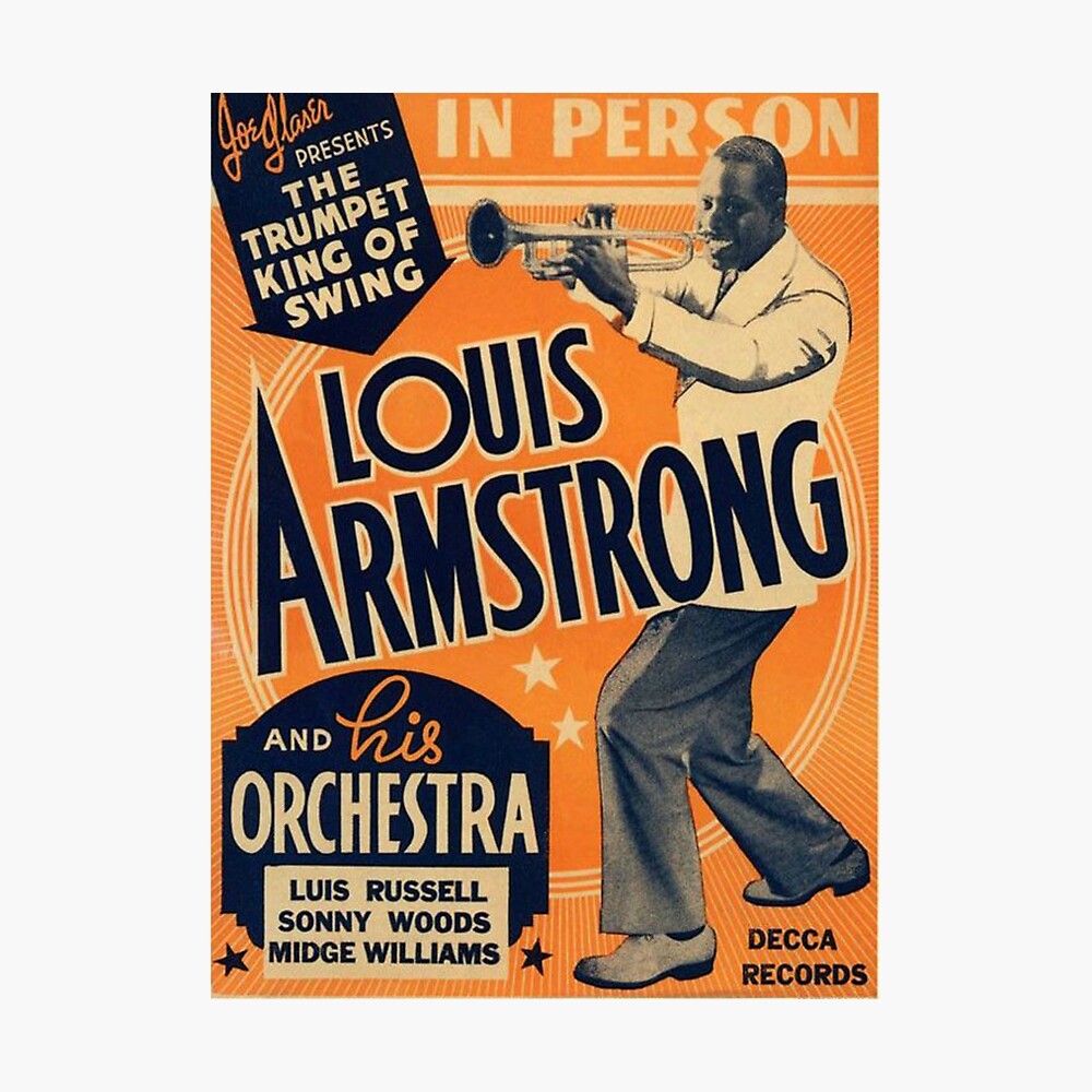 Hovedgade Konvention Seaside Louis Armstrong Vintage" Poster for Sale by Slinky-Reebs | Redbubble