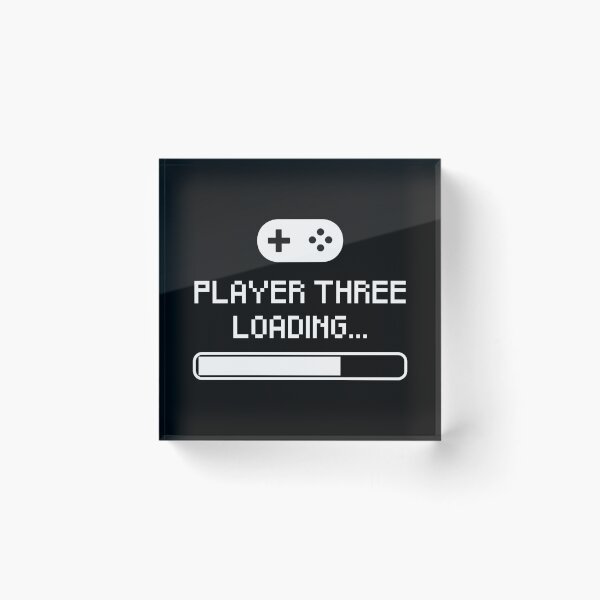 Item preview, Player Three Loading Graphic White designed and sold by gegdesign.