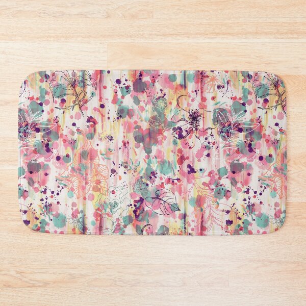 Item preview, WIP flowers - Abstract spray floral art painting - Pastels and pink designed and sold by ninoladesign.
