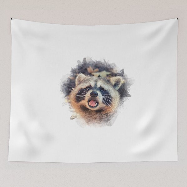 Item preview, Smiling raccoon designed and sold by Pearcatprod.