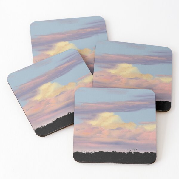 Sunset Clouds Coasters (Set of 4)