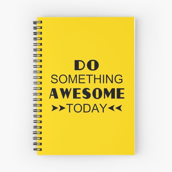 Item preview, Do Something Awesome Today | Positive Life Inspiration - Yellow designed and sold by 4wordsmovement.