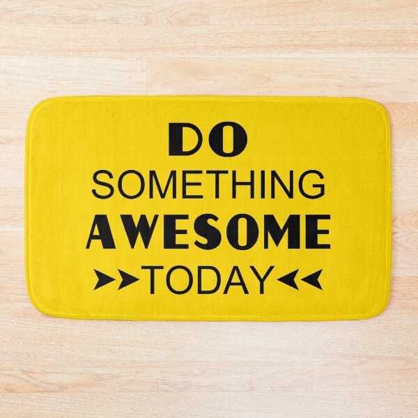 Item preview, Do Something Awesome Today | Positive Life Inspiration - Yellow designed and sold by 4wordsmovement.