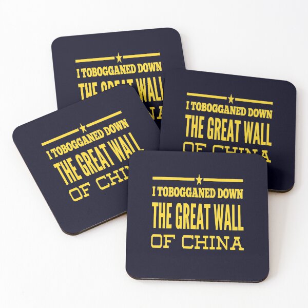 Item preview, I Tobogganed Down The Great Wall Of China designed and sold by madtoyman.