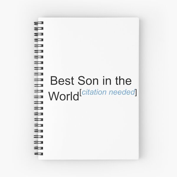 Item preview, Best Son in the World - Citation Needed! designed and sold by lyricalshirts.