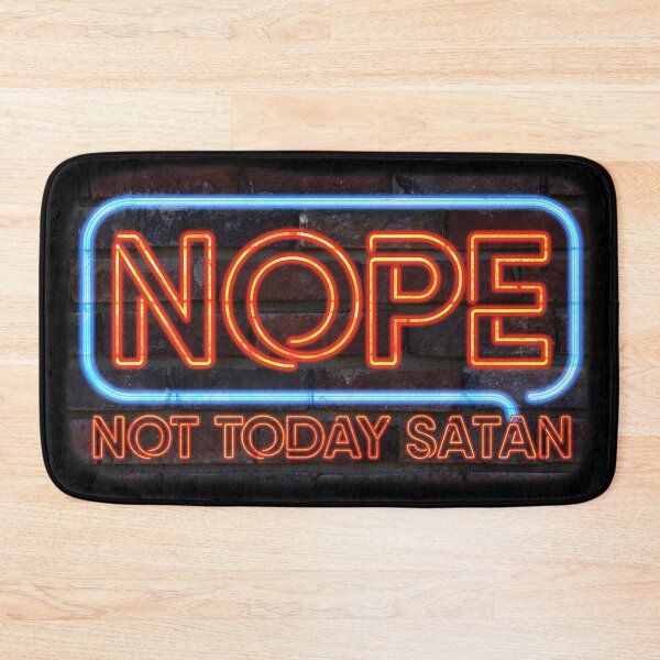 Item preview, Nope Not Today Satan Neon Sign designed and sold by TheFlying6.