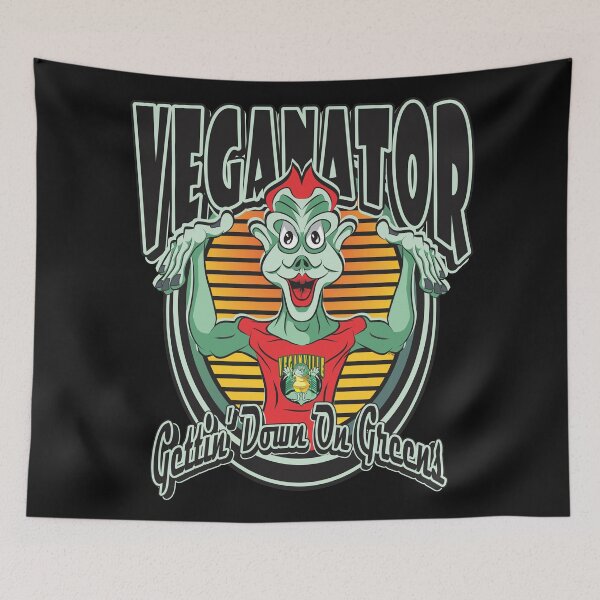 Item preview, VEGANATOR Gettin' Down On Greens designed and sold by MontanaJack.