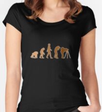 Earth Photographer Evolution Women's Fitted Scoop T-Shirt