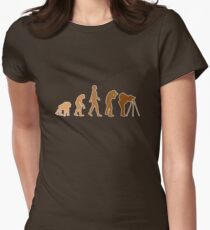 Earth Photographer Evolution Women's Fitted T-Shirt