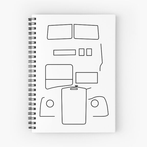 Item preview, Leyland Titan double decker bus outline (black)  designed and sold by soitwouldseem.