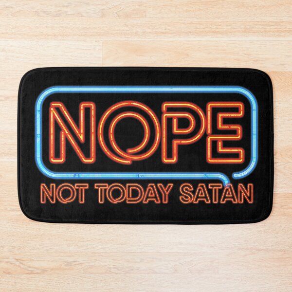 Item preview, Not Today Satan Neon Open Sign designed and sold by TheFlying6.