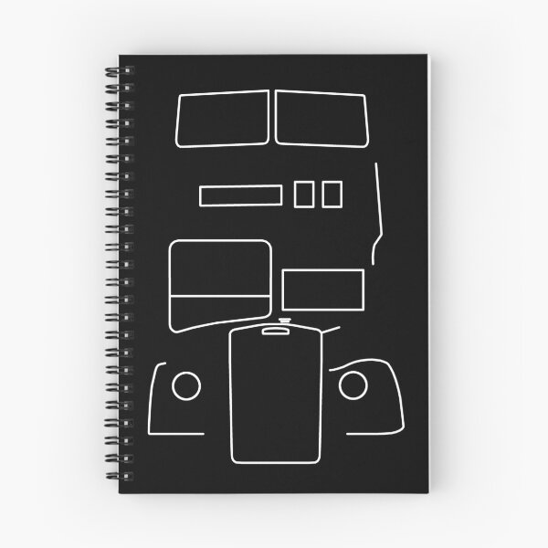 Item preview, Leyland Titan double decker bus outline (white)  designed and sold by soitwouldseem.