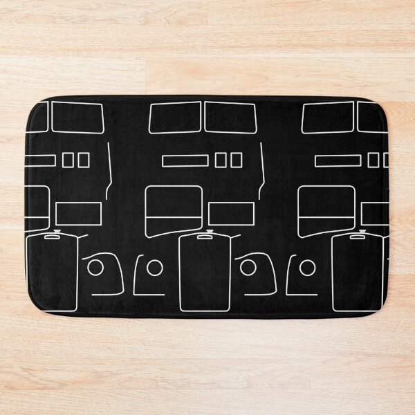 Item preview, Leyland Titan double decker bus outline (white)  designed and sold by soitwouldseem.
