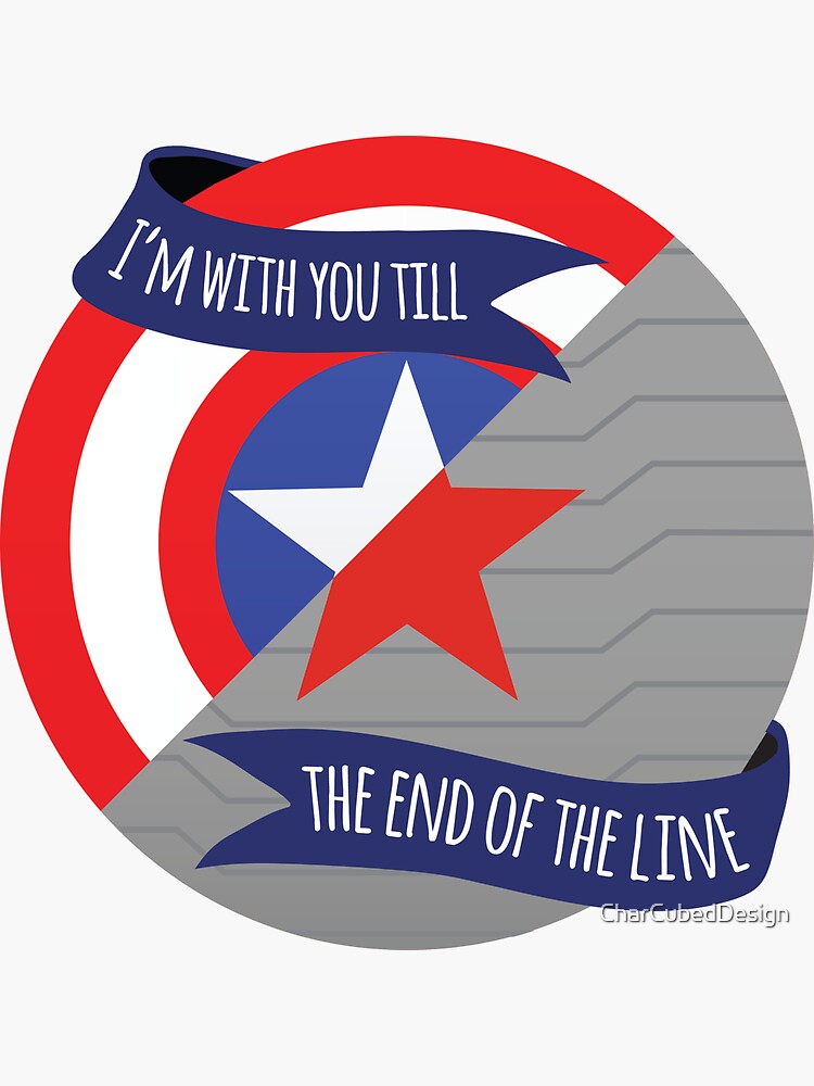  i m with you till the end of the line stevebucky sticker for sale