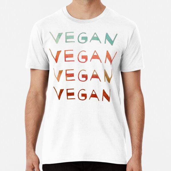 VEGAN - Stacked Watercolor VEGANS Premium T-Shirt