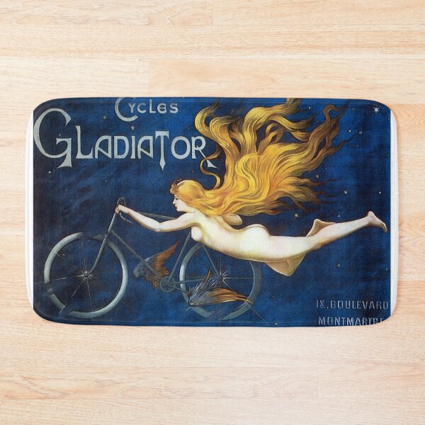 Item preview, Vintage Art Nouveau Bicycle Poster designed and sold by Sasha Art Gallery.