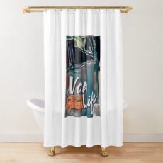 Vinatge Van Life Shower Curtain