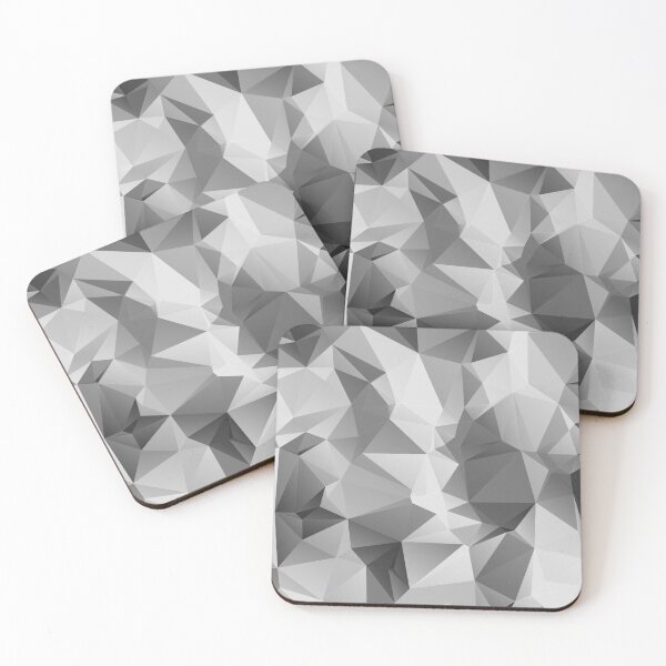 Item preview, polygonal camouflage pattern Black and white designed and sold by AttitudeGraphic.