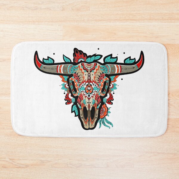 Item preview, bull skull designed and sold by Adamova.