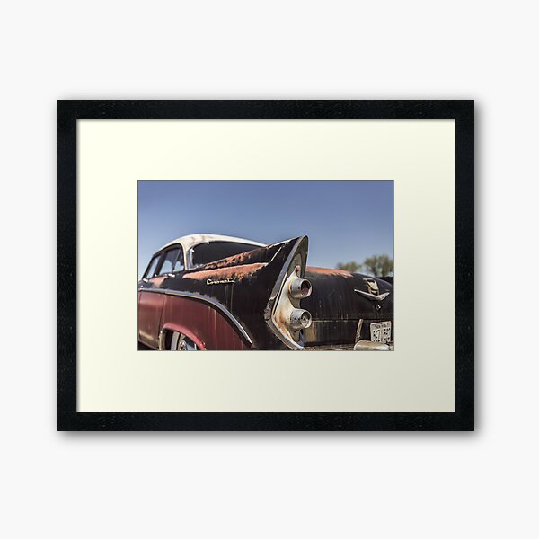 Rusty American car Framed Art Print