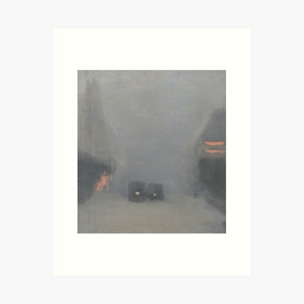 Item preview, Passing Trams - Clarice Beckett designed and sold by ArtExpression.