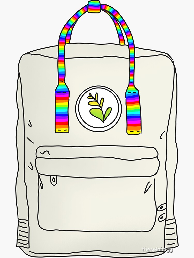 "Kanken plant backpack pride" Sticker for Sale by thesoloboyy Redbubble